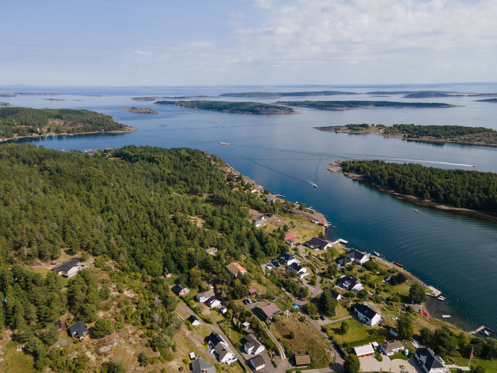 Dronebilde over området Galleribilde