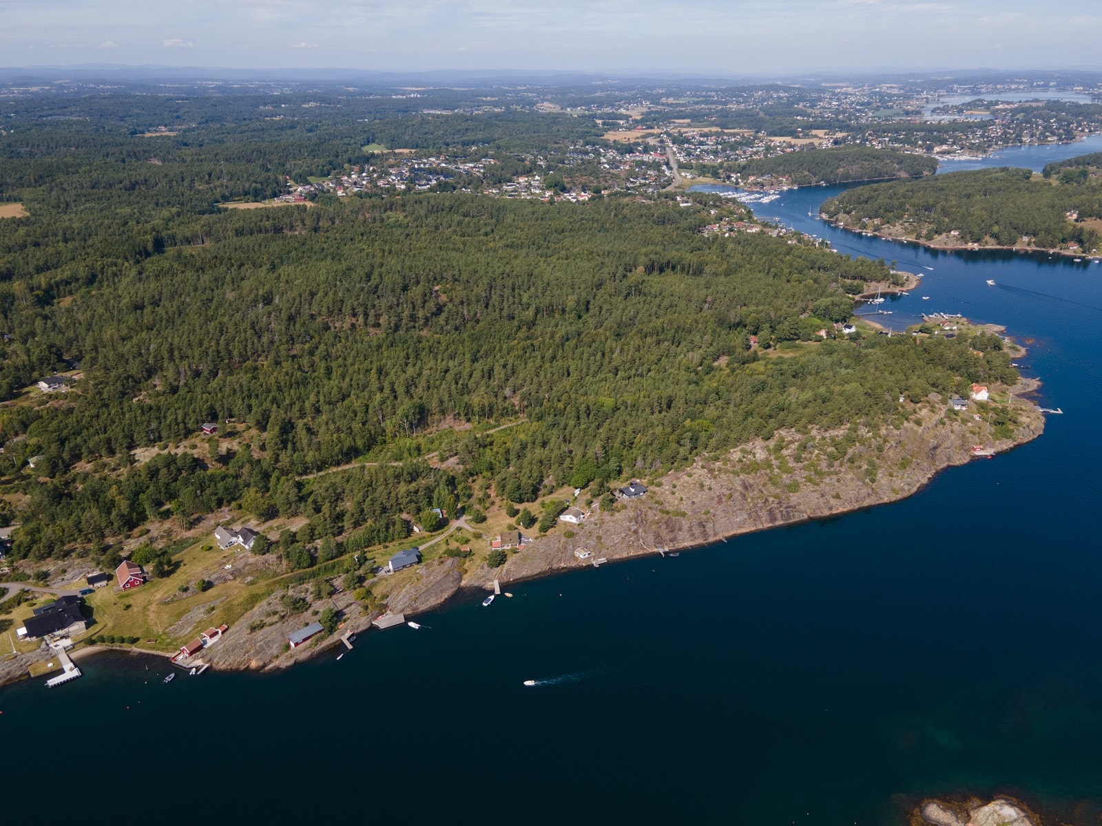 Dronebilde over området Galleribilde