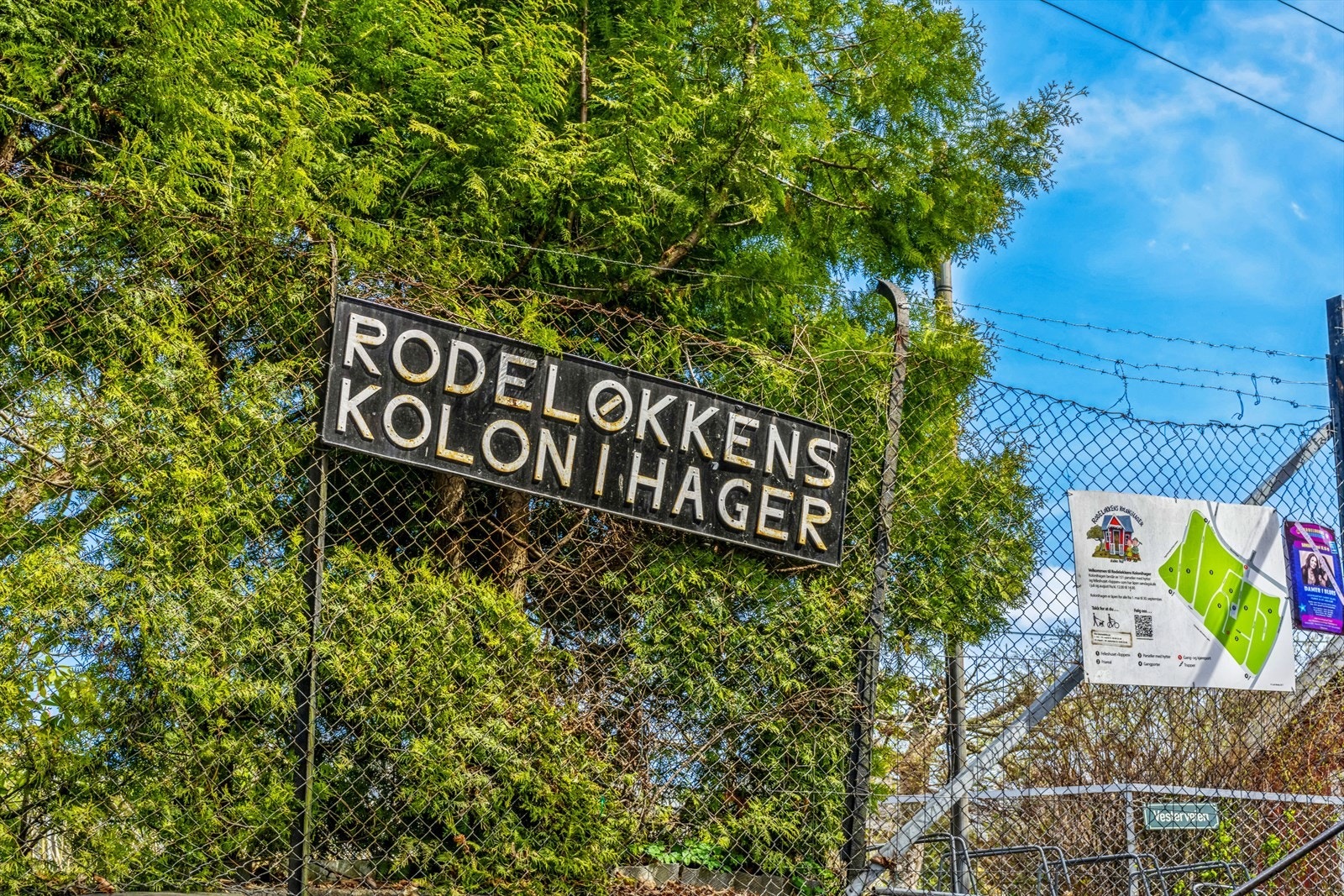 Nærmeste nabo er de flotte kolonihagene som det også er utsikt mot fra boligen Galleribilde
