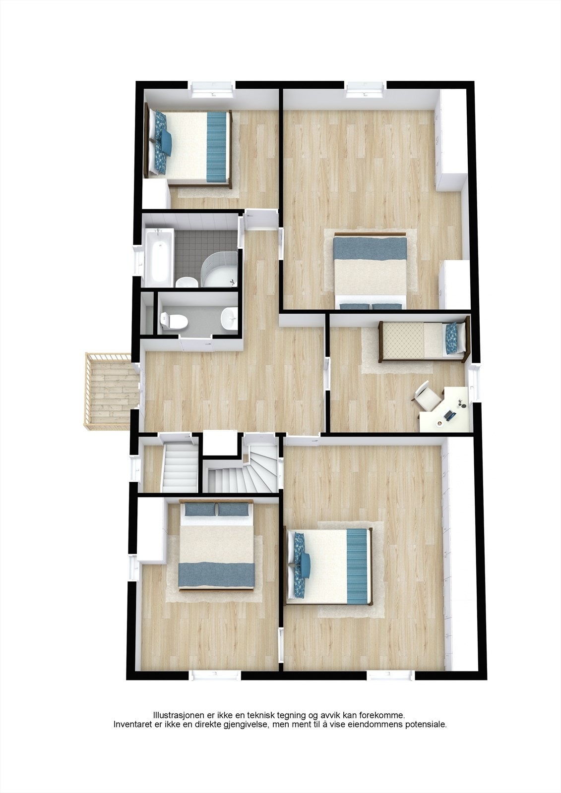 Plantegning 2. etasje. Galleribilde