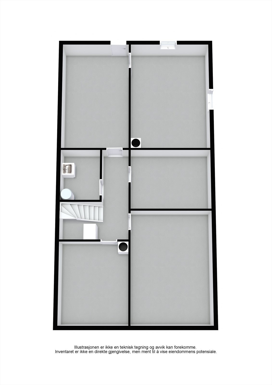 Plantegning kjeller Galleribilde