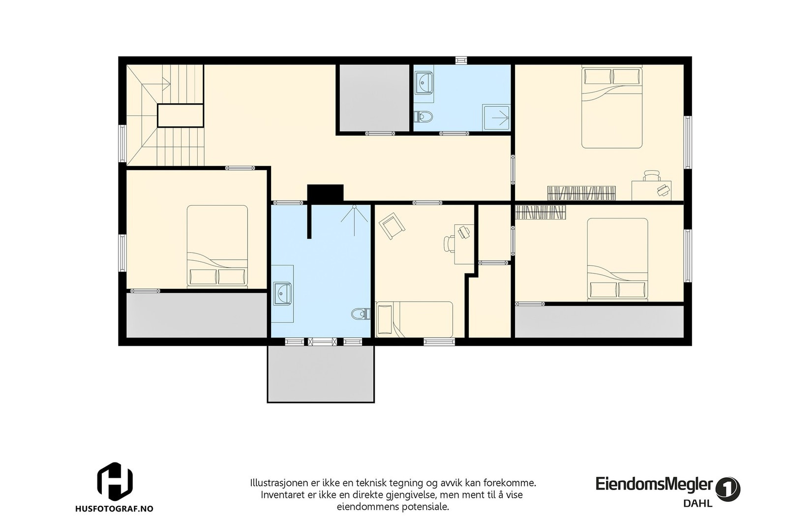 Planløsning i 2. etg. Galleribilde