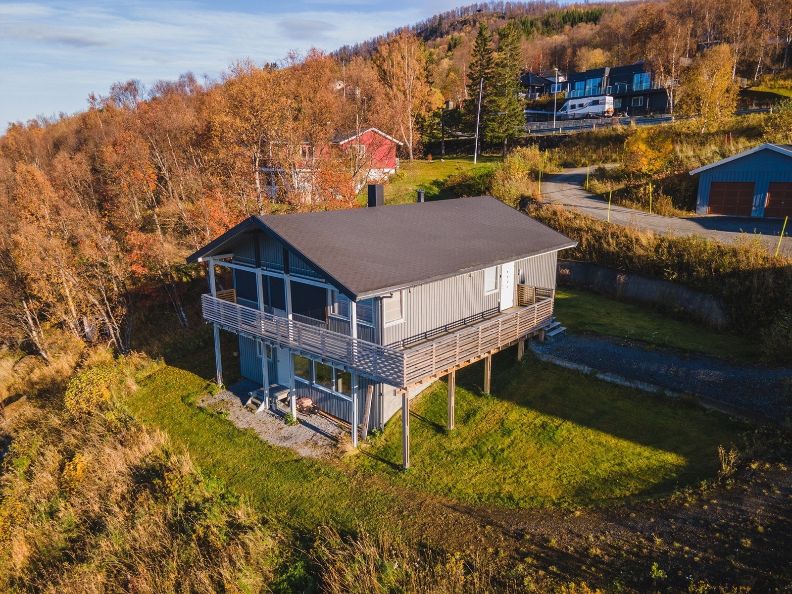 Kort vei til turterreng. Galleribilde