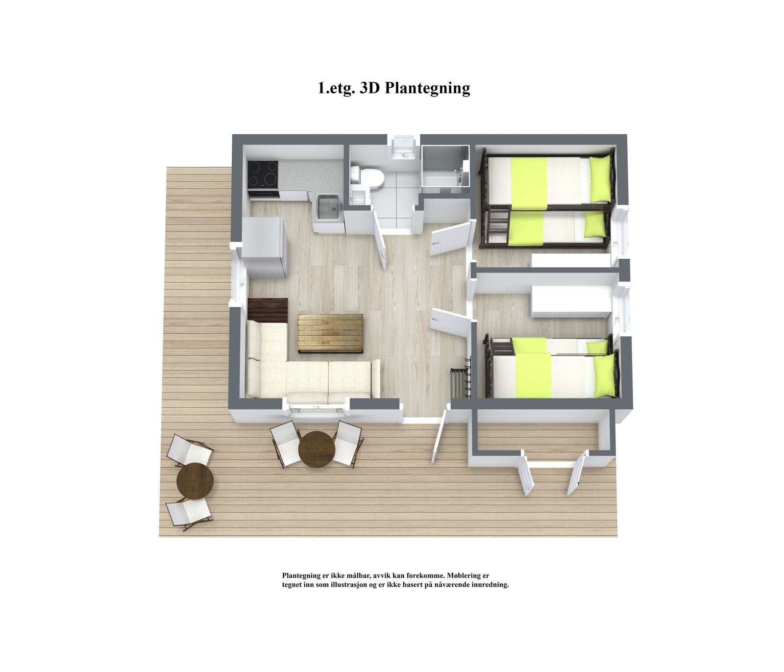 Ormsøyveien 12B - 1. Etasje - 3D Floor Plan Galleribilde