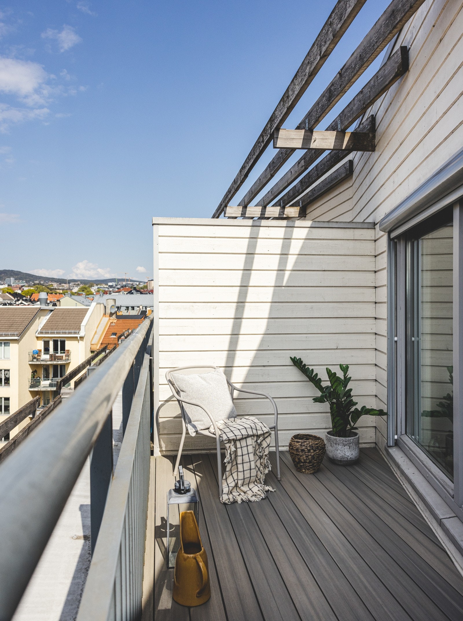 Den vestre delen av takterrassen har også god plass til innredning. Galleribilde