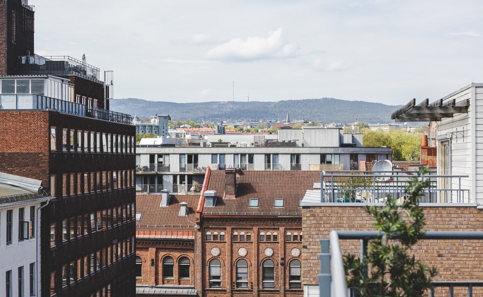 Herlig utsikt fra terrassen. Galleribilde