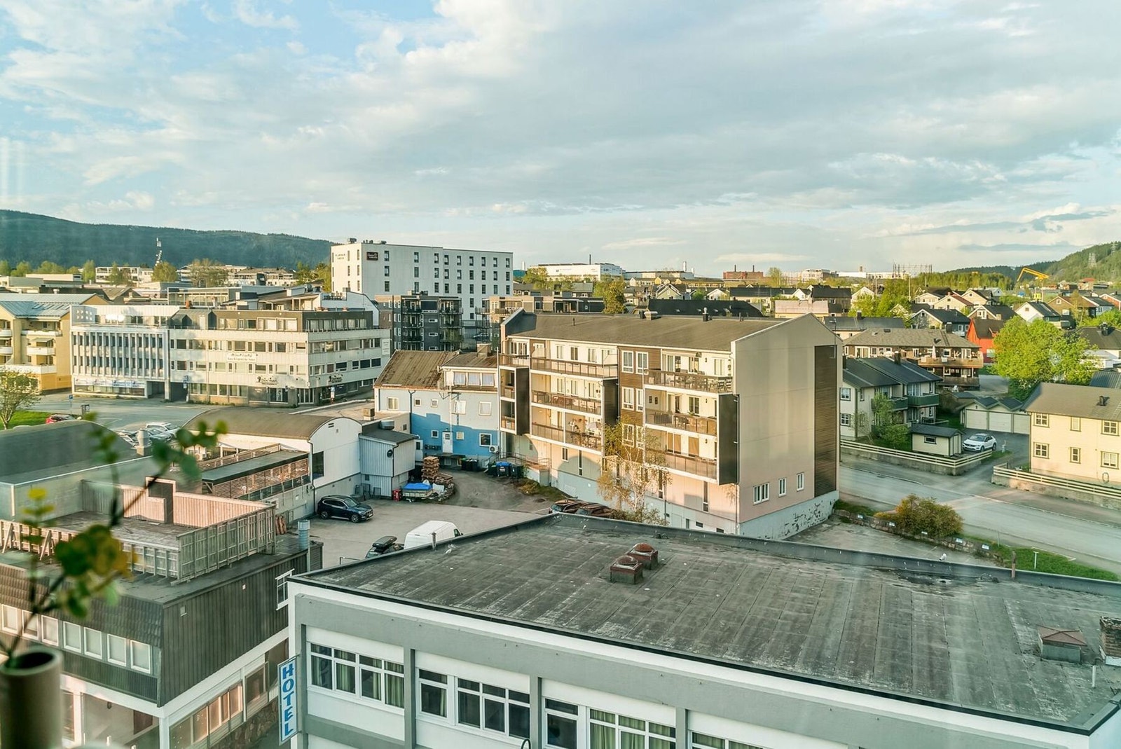 Herlig utsikt over byen! Galleribilde