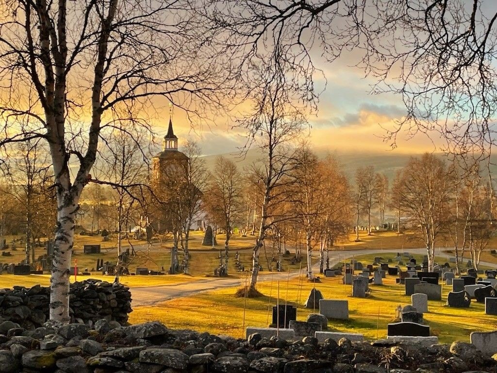 Røros kirke. Galleribilde