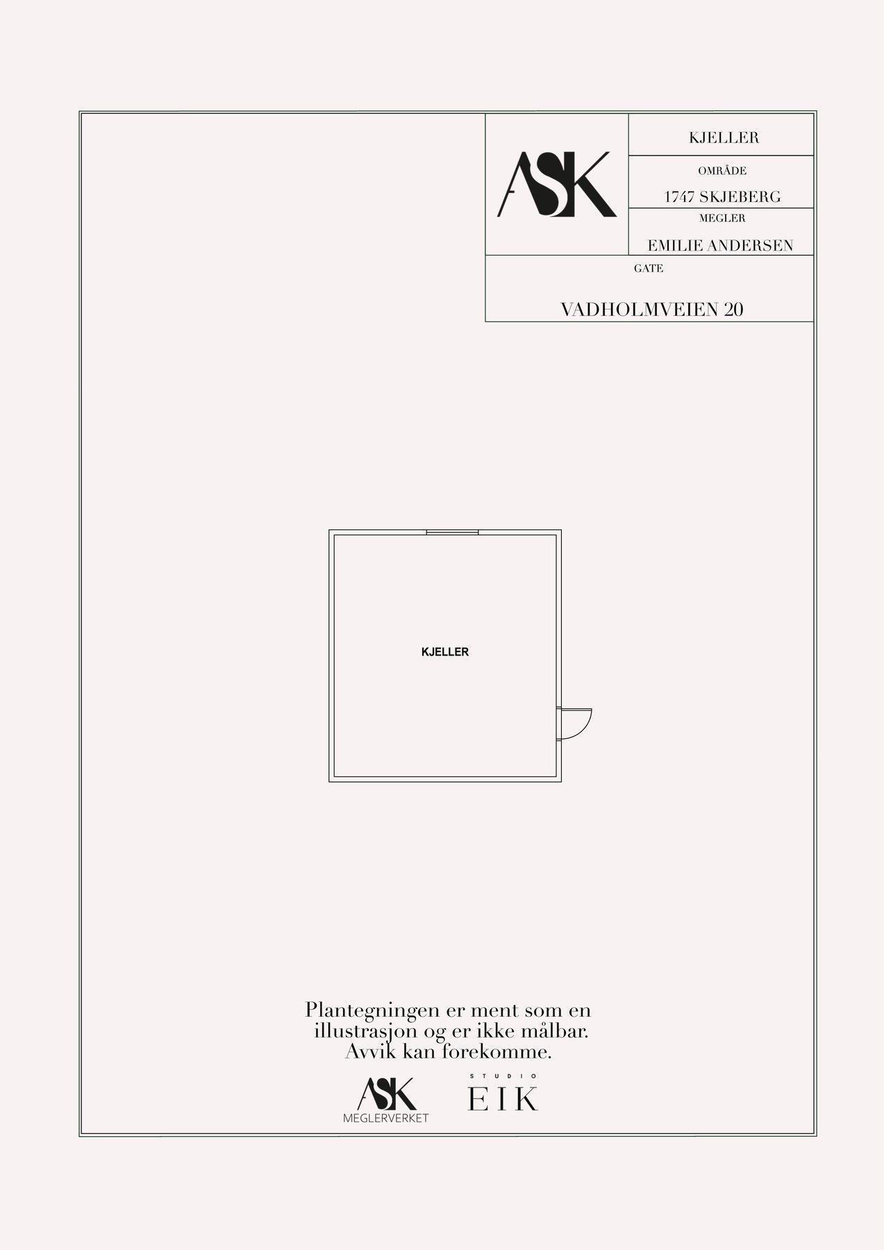 Plantegning kjeller Galleribilde