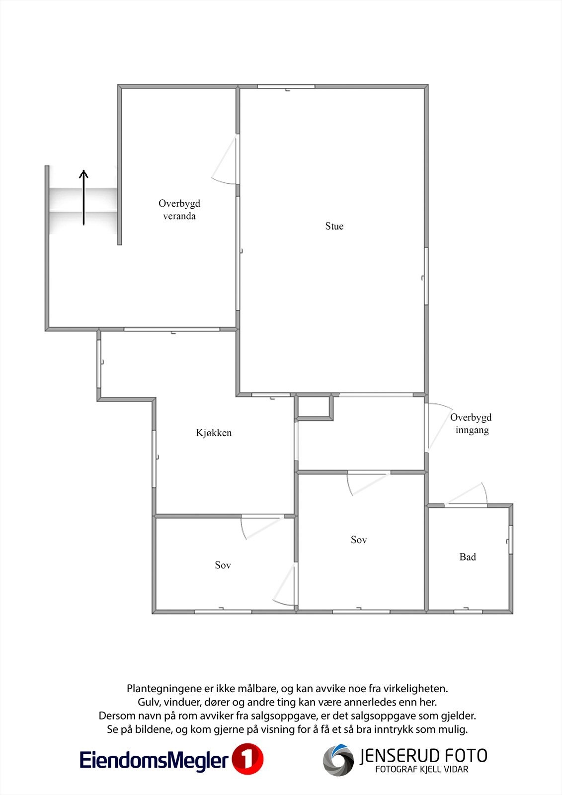 Plantegning Bråtån 8 Galleribilde