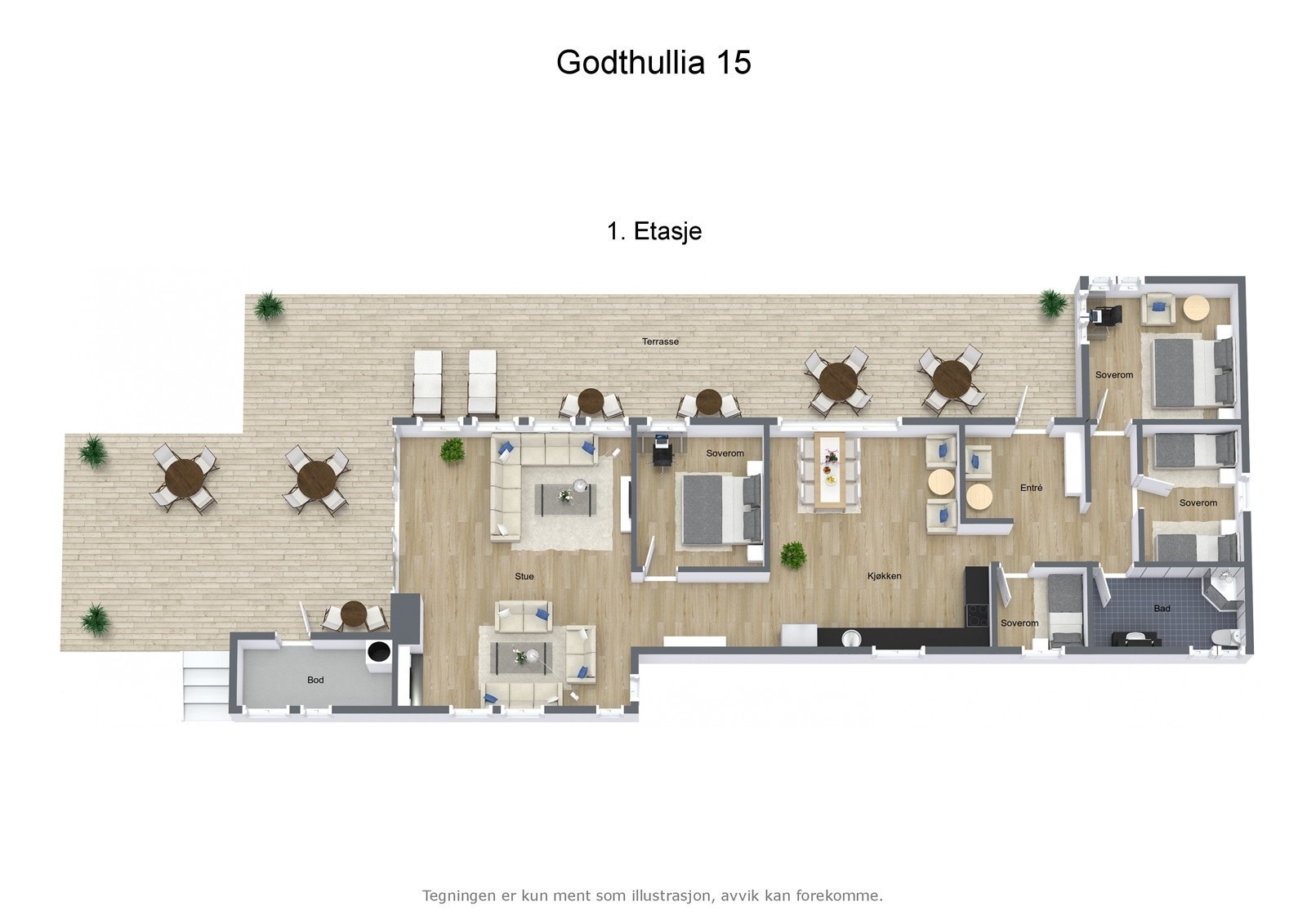 Godthullia 15 - 3D - 1. Etasje - Letterhead Galleribilde