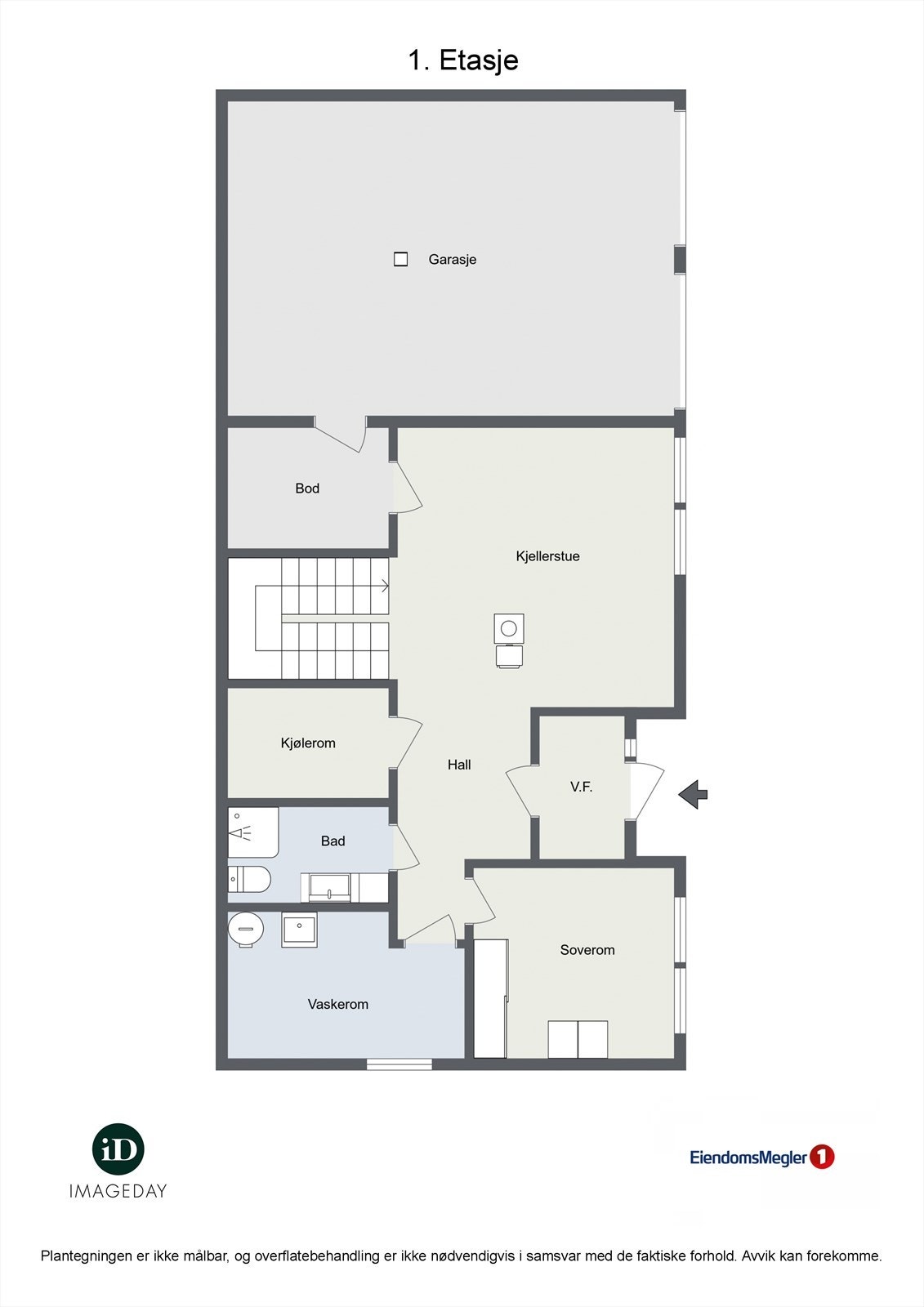 Plantegning 1.etasje Røykenveien 340B Galleribilde