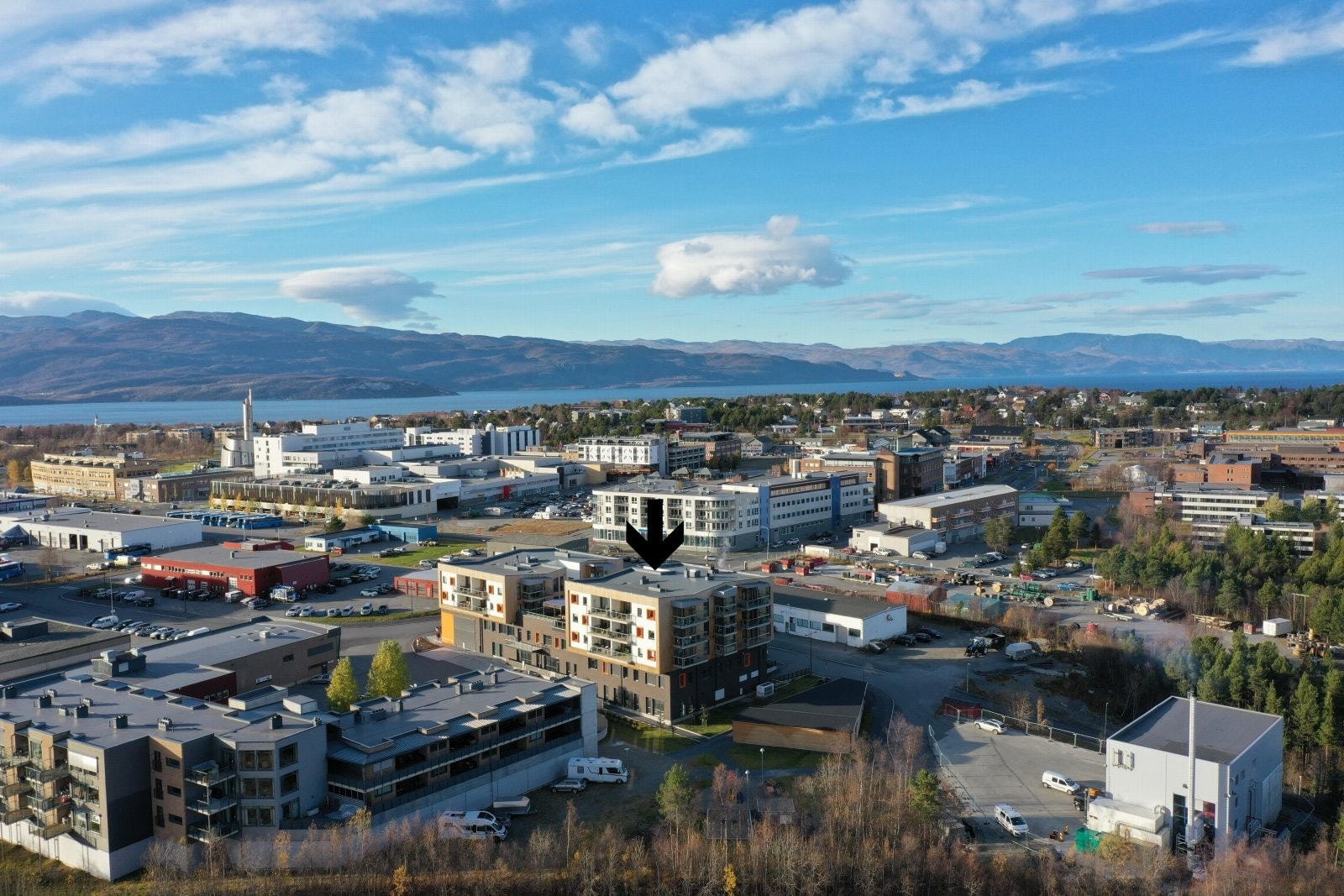 C4 borettslag ligger midt i Alta sentrum Galleribilde
