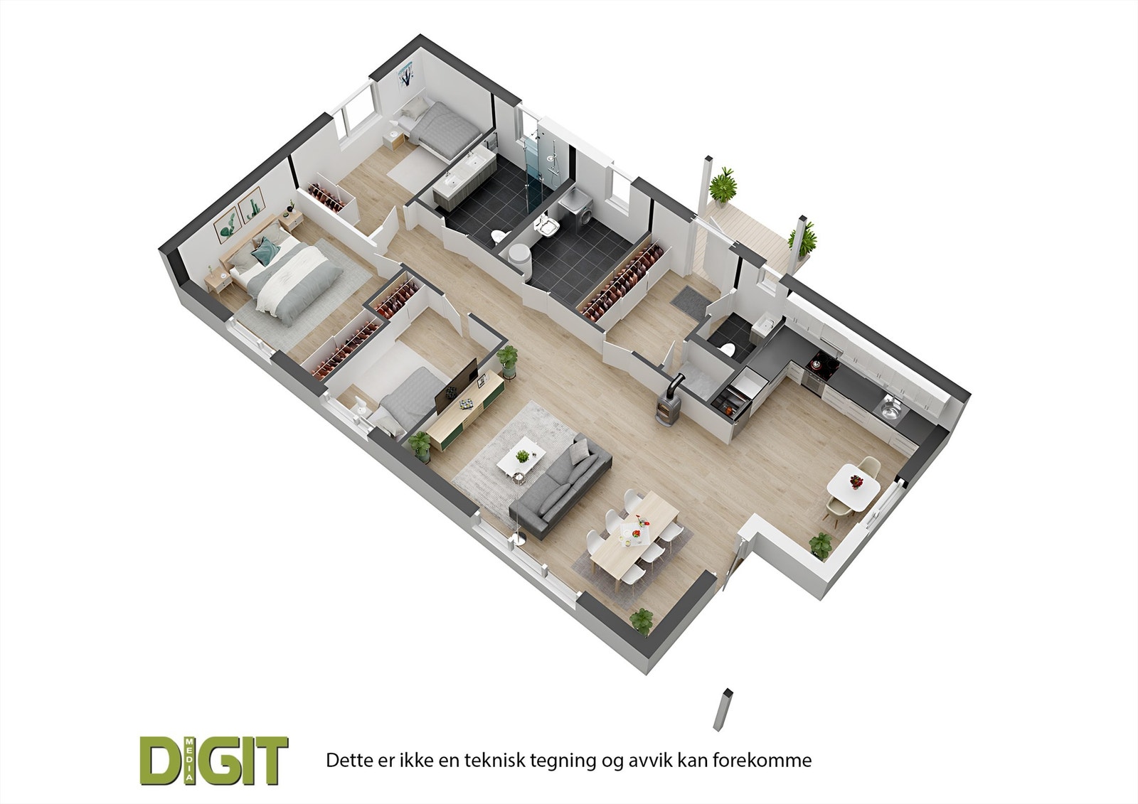 Plantegning Galleribilde