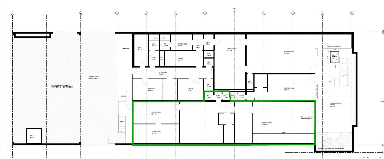 Arealplan Galleribilde