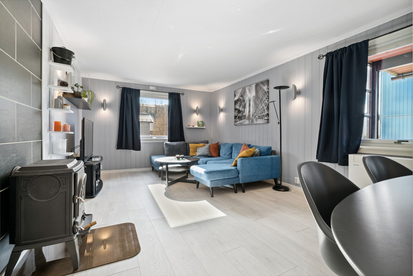 Stuen ble pusset opp i 2020-21 Galleribilde