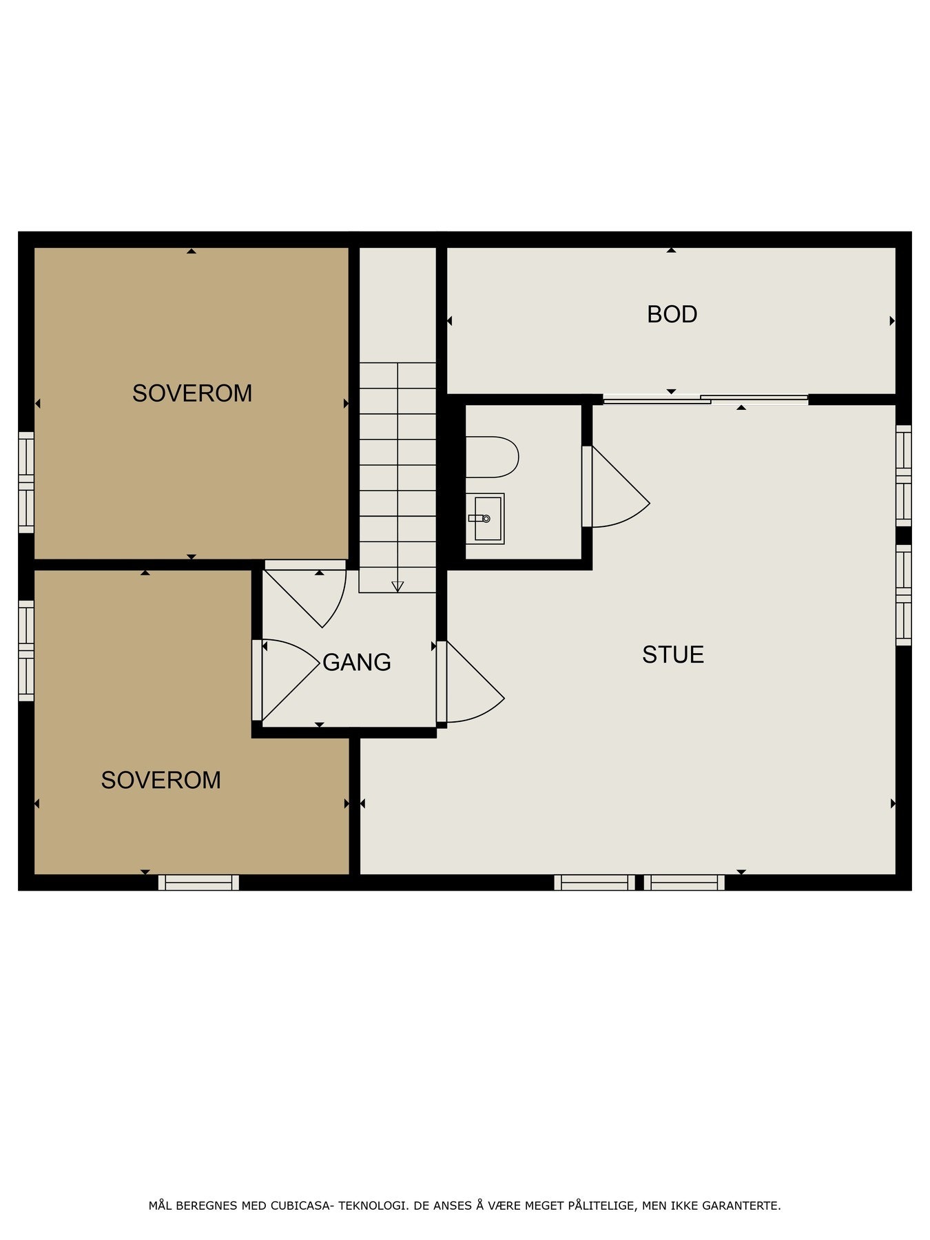 Plantegning loft Galleribilde