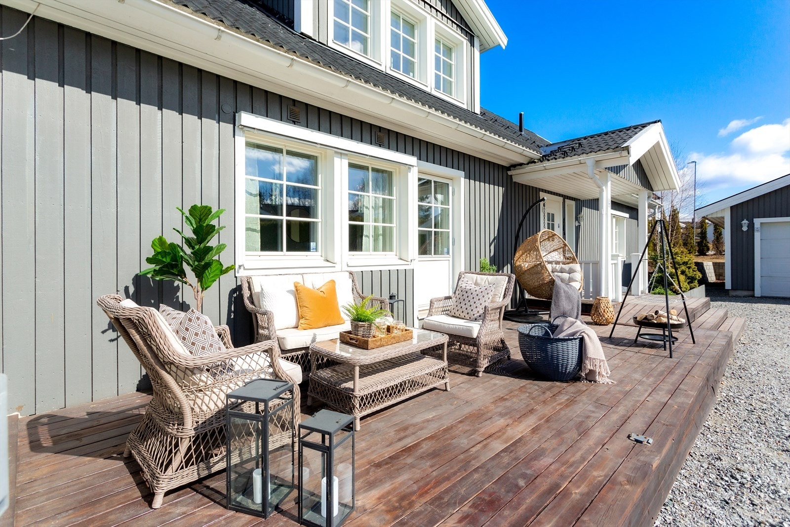 Plattingen er flott med gode solforhold, her kan du nyte late sommerdager. Galleribilde