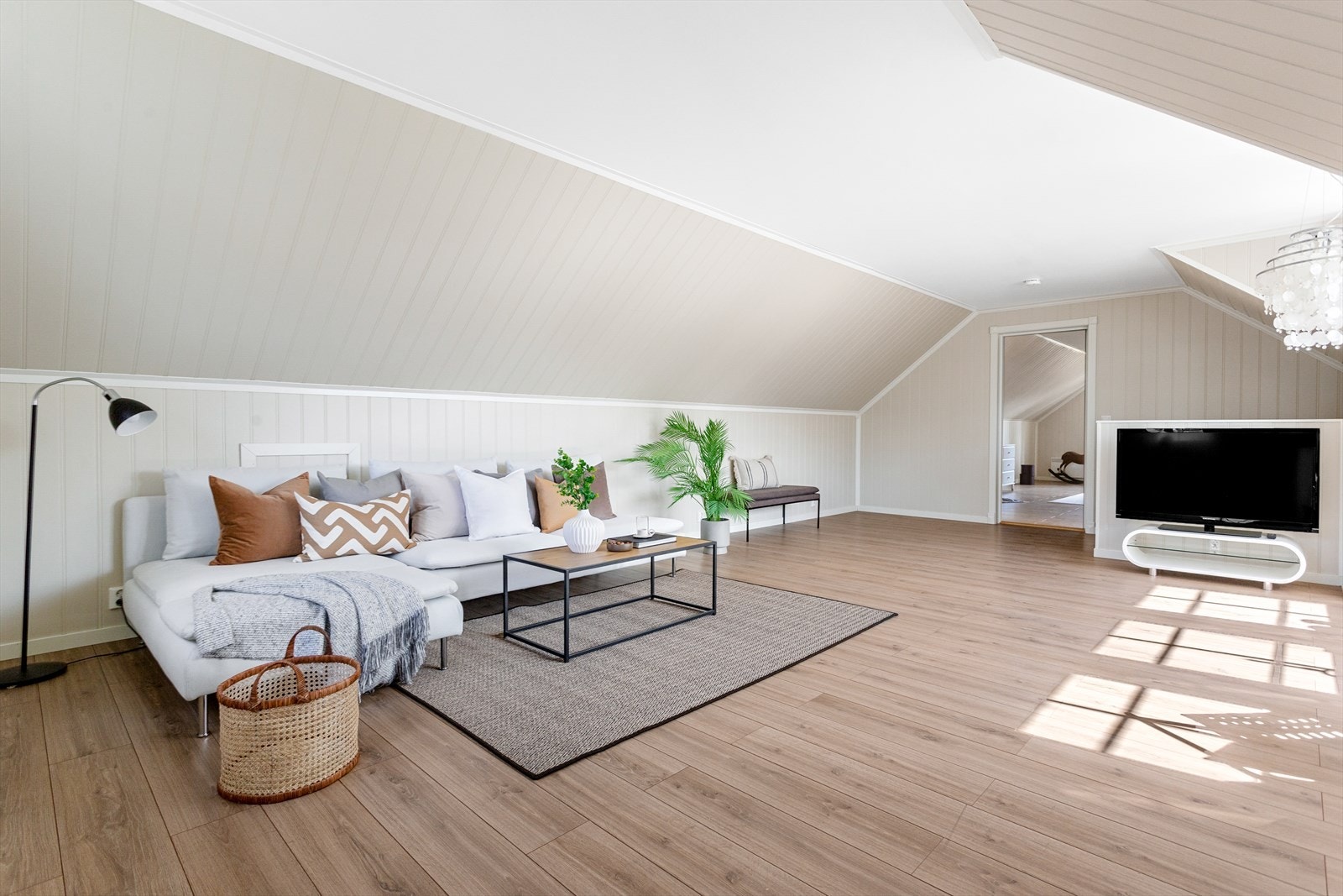 Dette er et perfekt rom for barna i huset eller der familien kan samles for å tilbringe kvalitetstid. Galleribilde