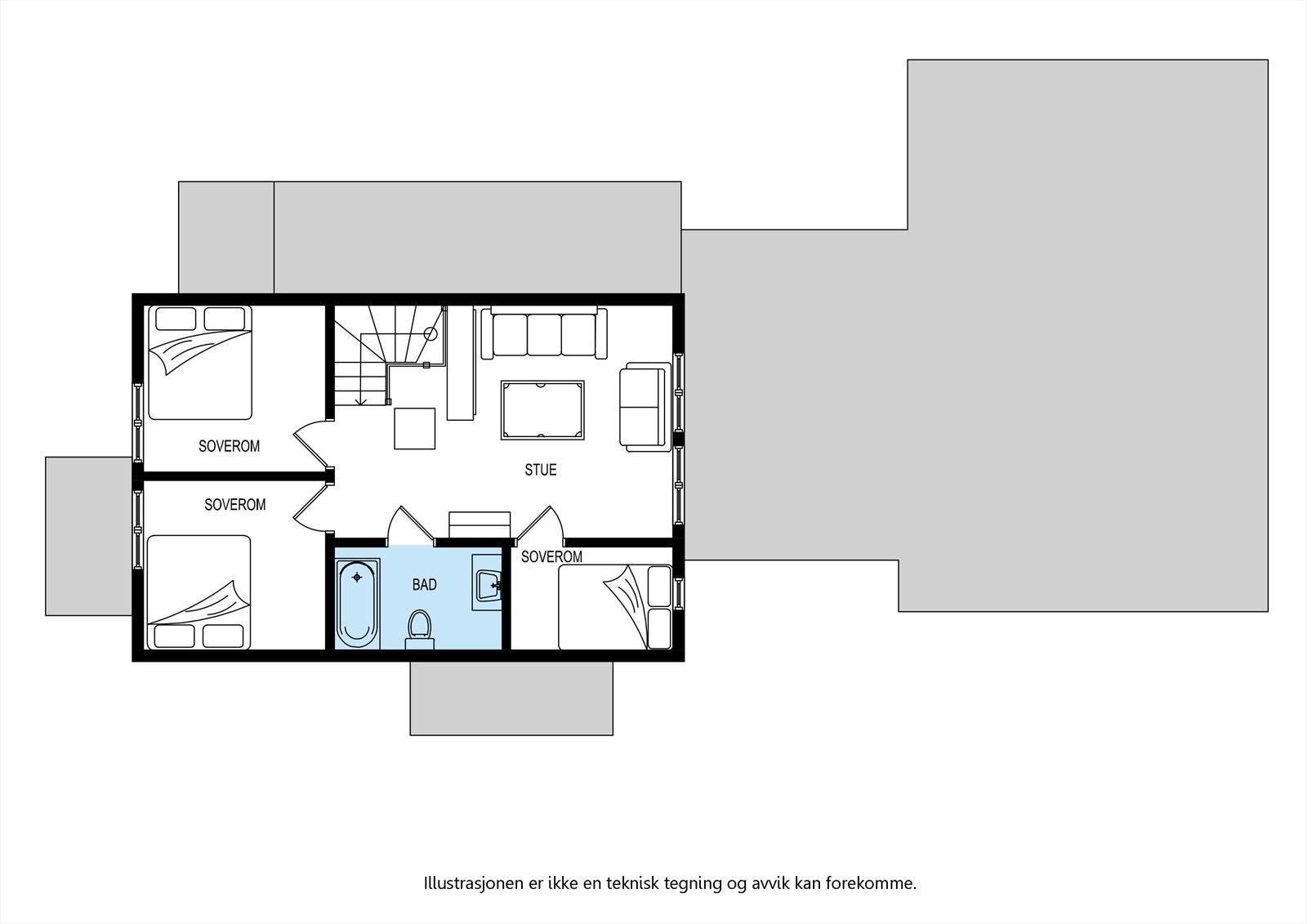 Plantegning 2. etasje. Galleribilde