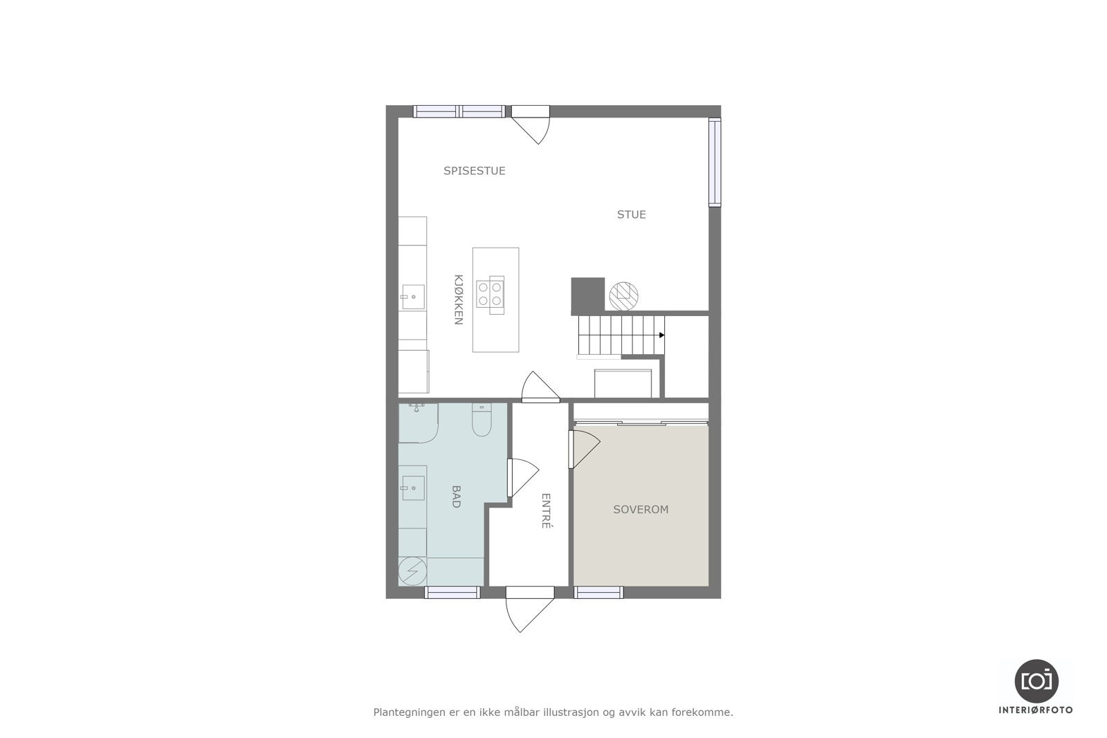 Plantegning Galleribilde