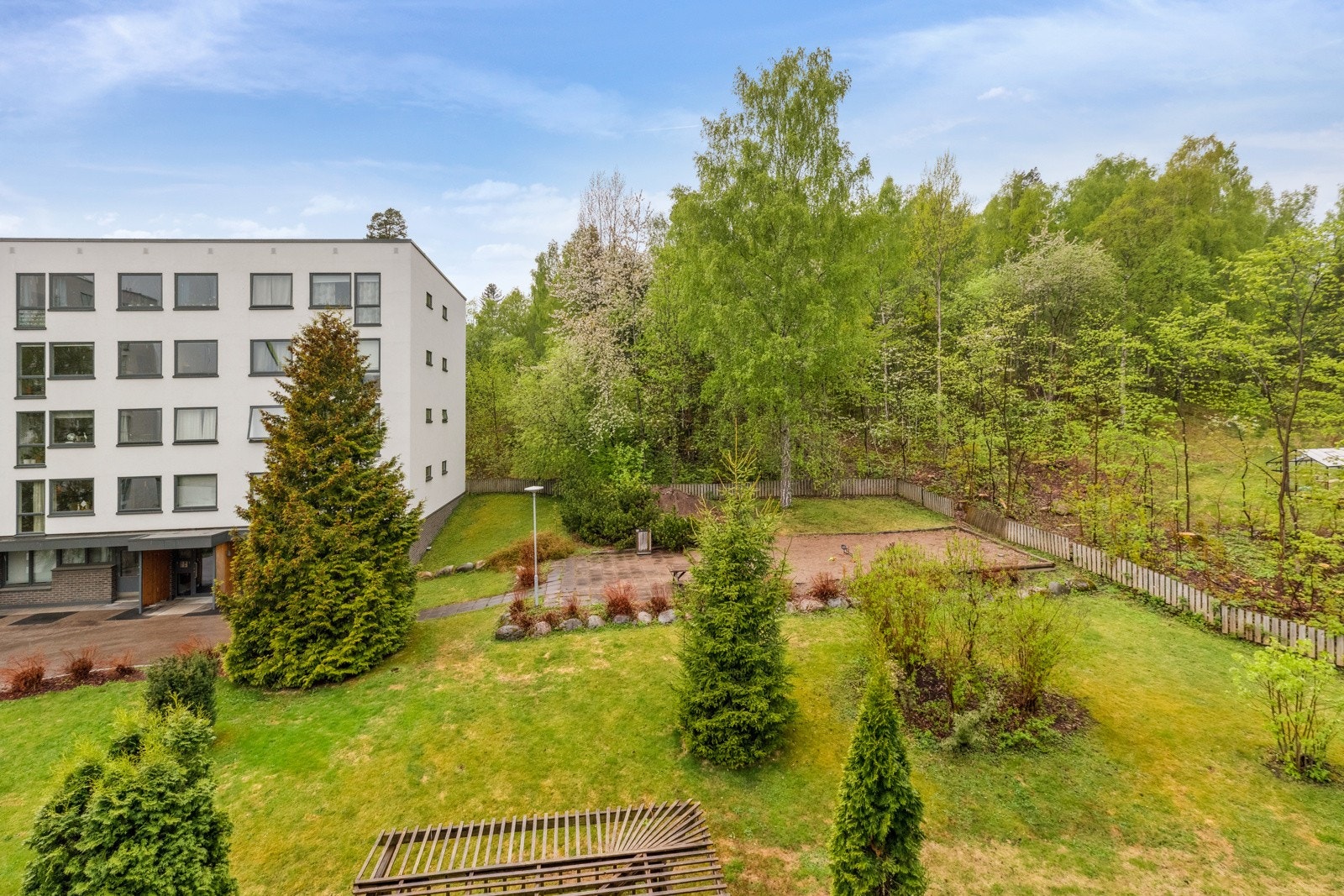 Utsikt fra balkongen Galleribilde