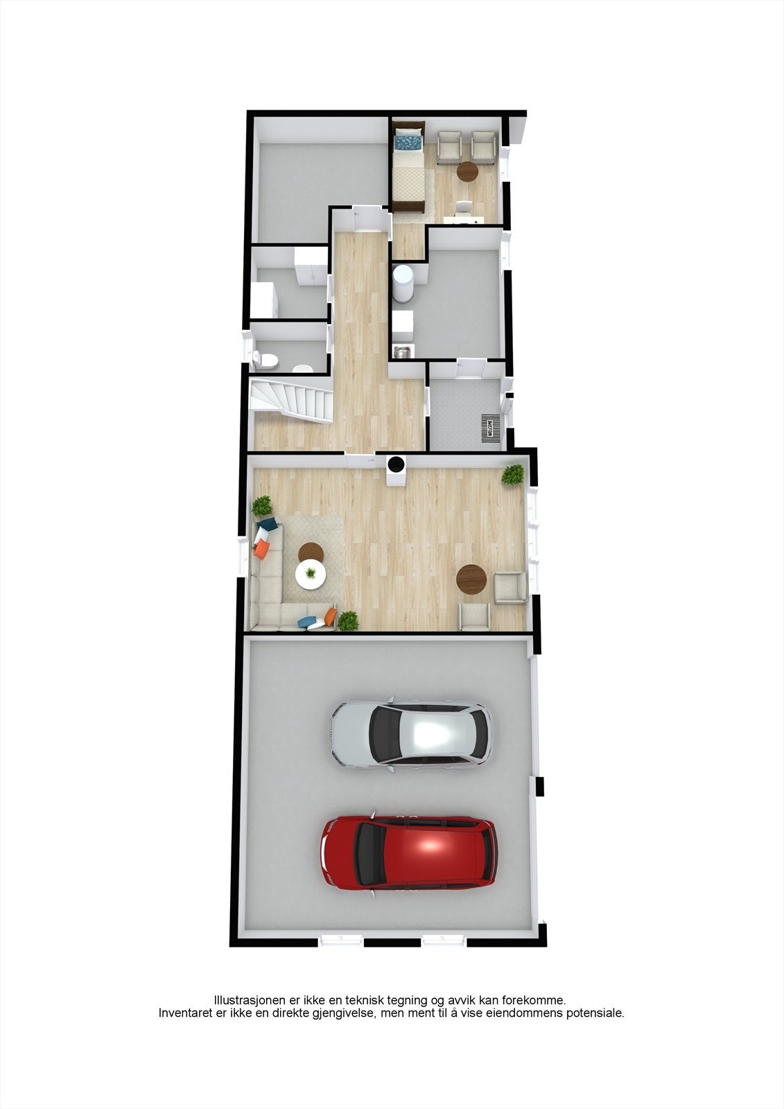 Plantegning 2 etasje. Galleribilde