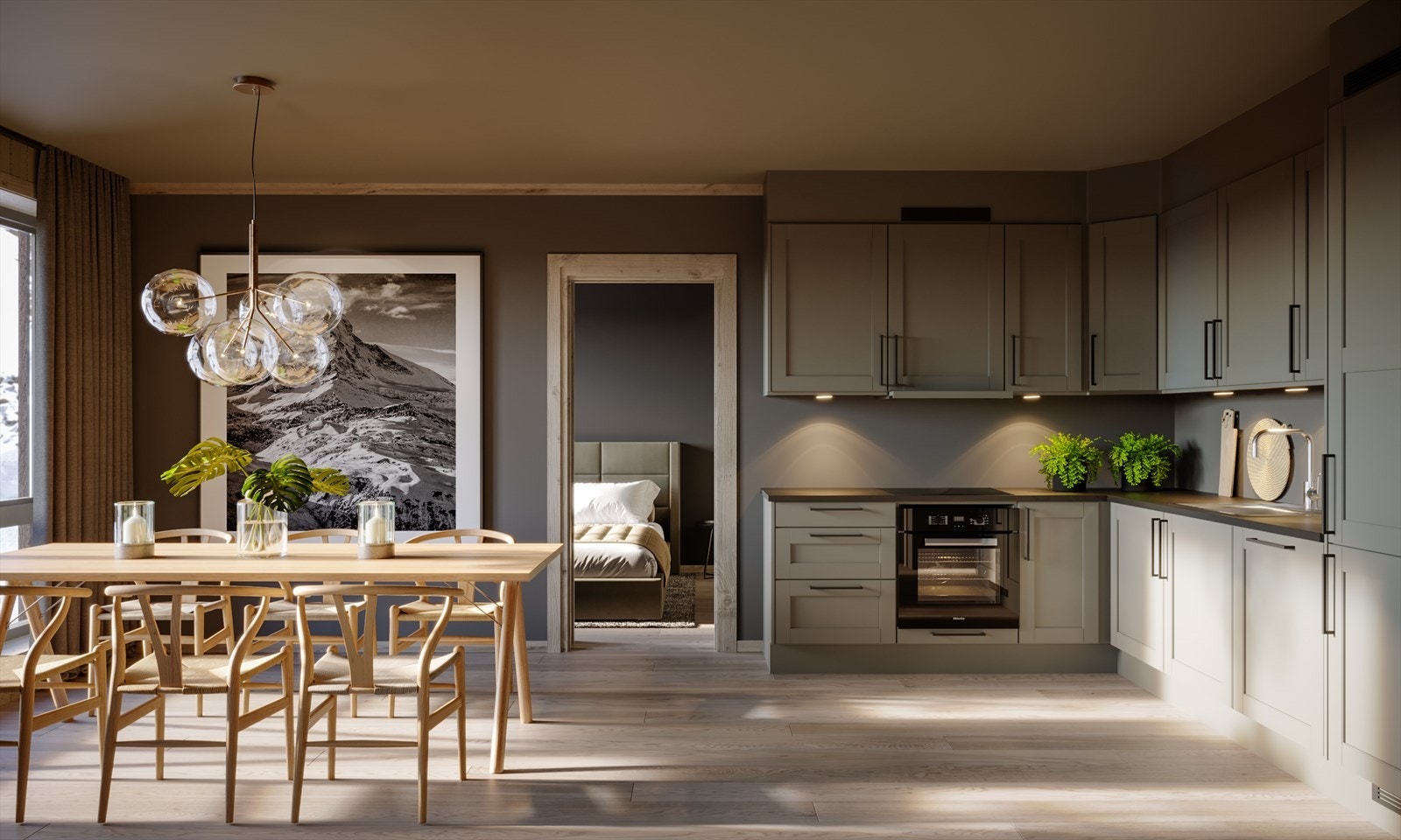 Leilighetene leveres med flott kjøkken fra Sigdal! Galleribilde