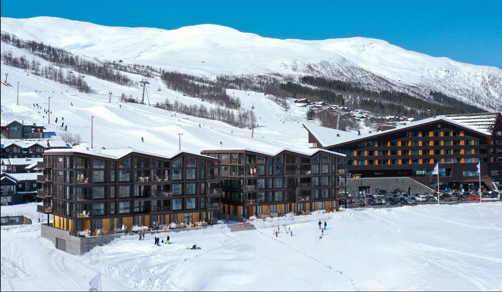 Sendo ligger så sentralt i Myrkdalen som en kan komme med ski inn - ski ut og alt Myrkdalen har å by på rett utenfor døren! Galleribilde