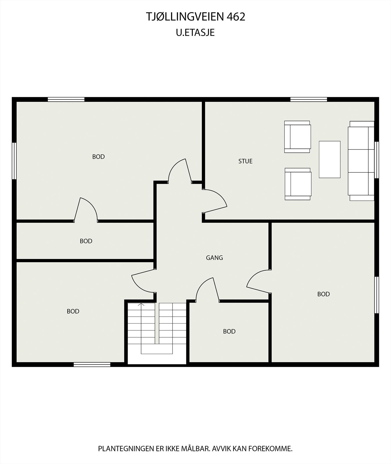 Plantegning kjeller Galleribilde