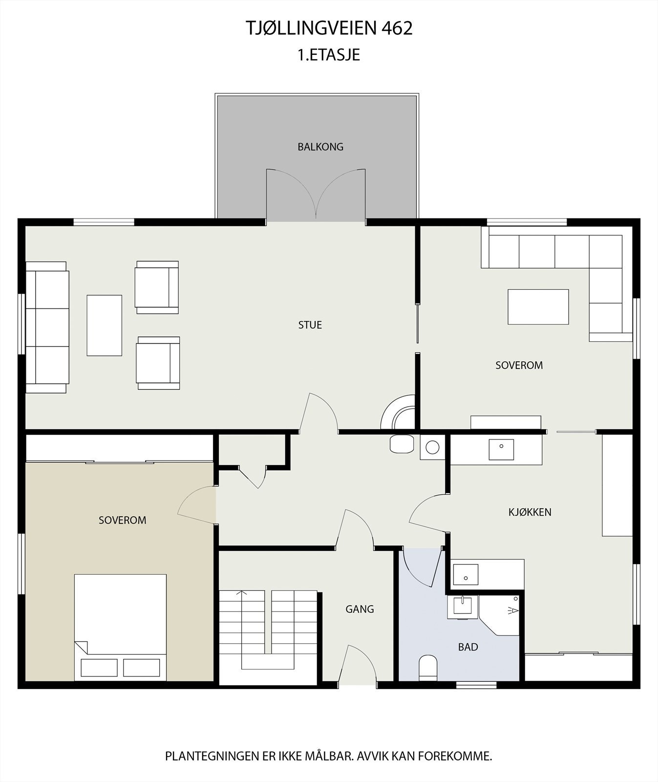 Plantegning 1.etasje Galleribilde