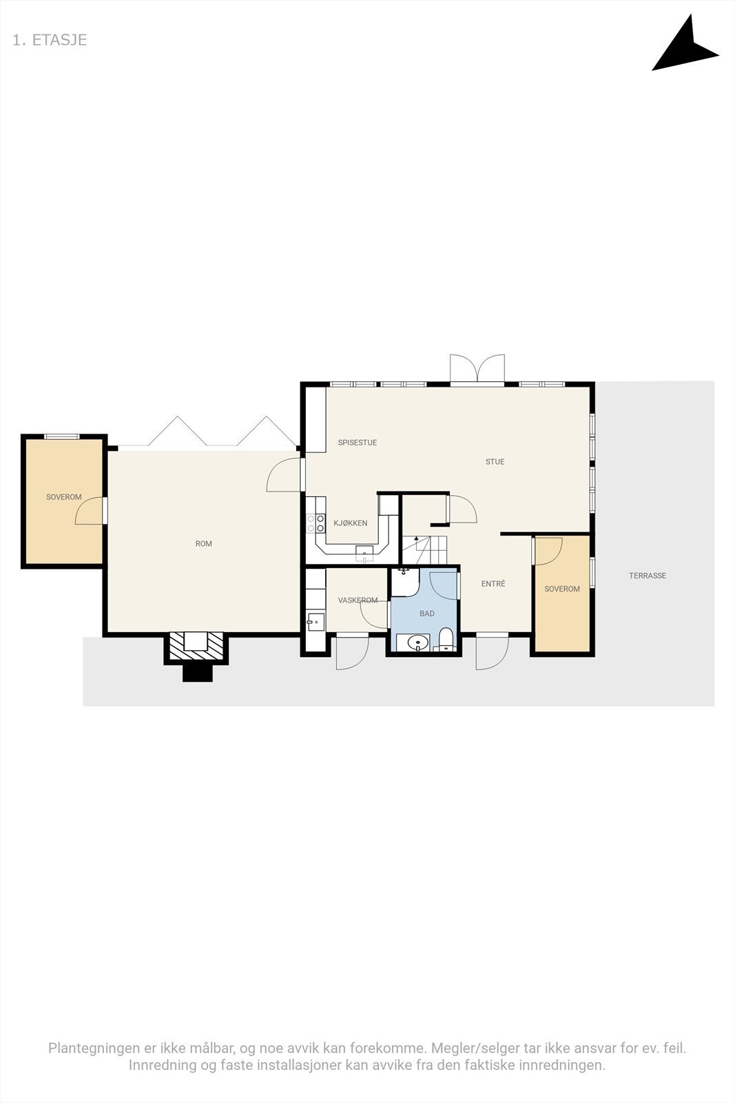 Planløsing 1. etasje Galleribilde