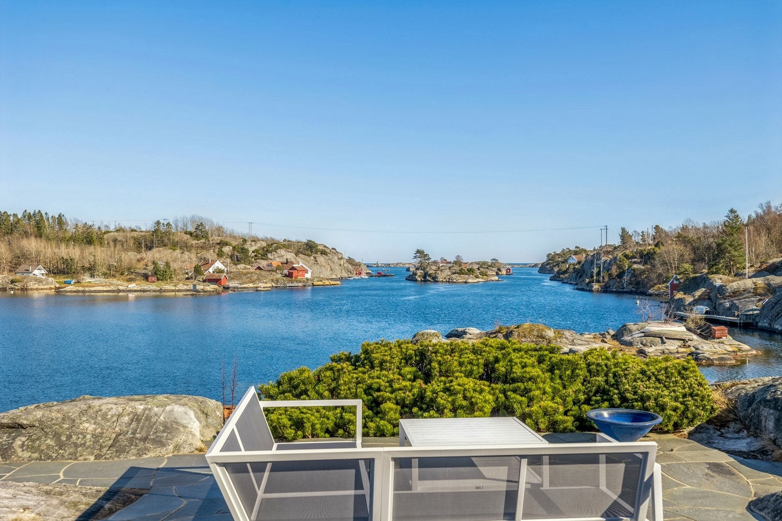 Utsikten fra hytte og utestue Galleribilde