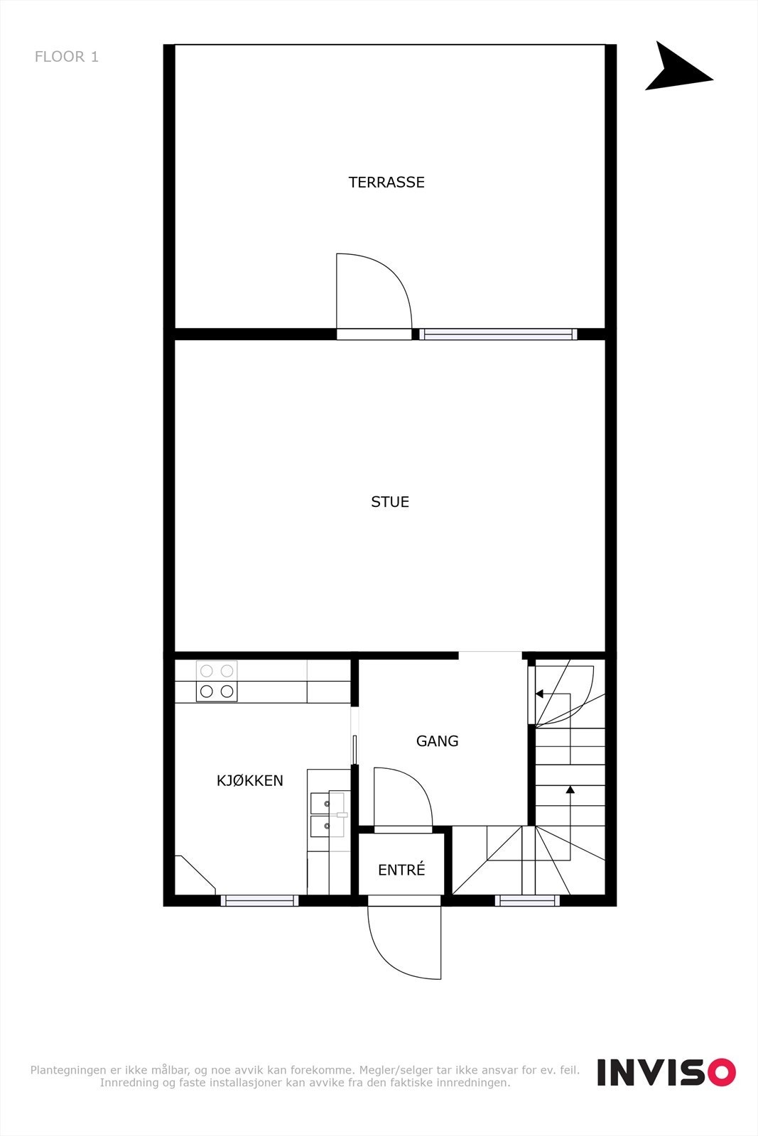Plantegning 1.etasje Galleribilde