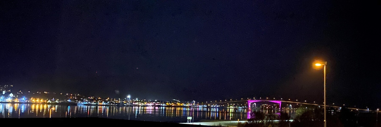 Sortland by night (bilde tatt av selger) Galleribilde