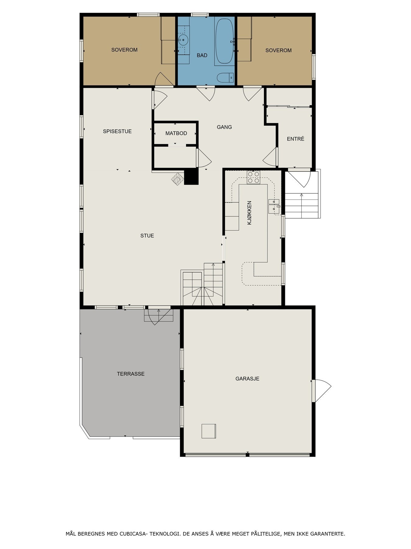 Plantegning hovedetasje Galleribilde