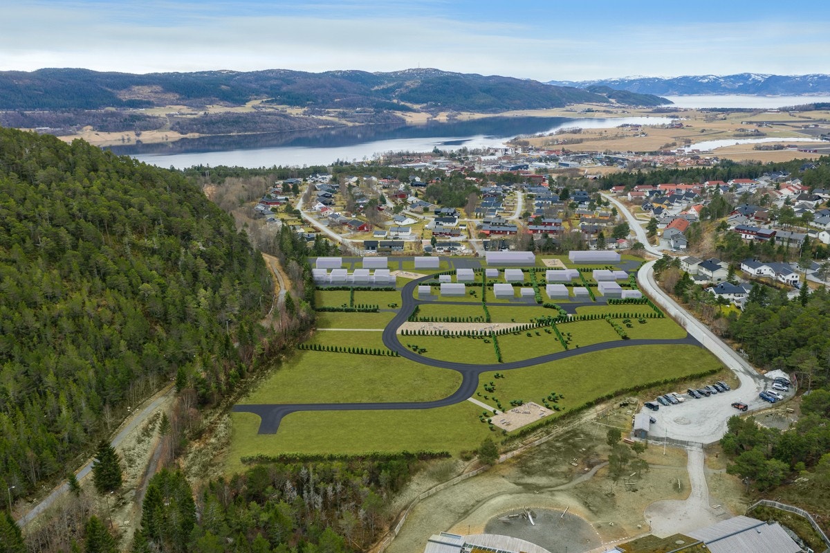 Velkommen til Høgsletta Boligpark som ligger øverst i Årnset-feltet i Rissa sentrum Galleribilde