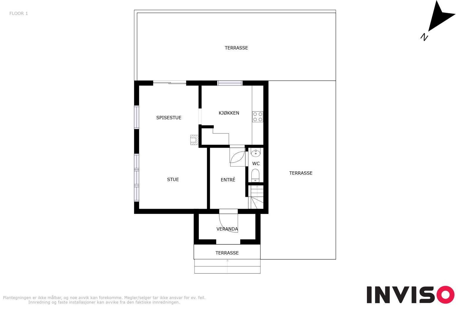 - Plantegning 1.etasje Galleribilde