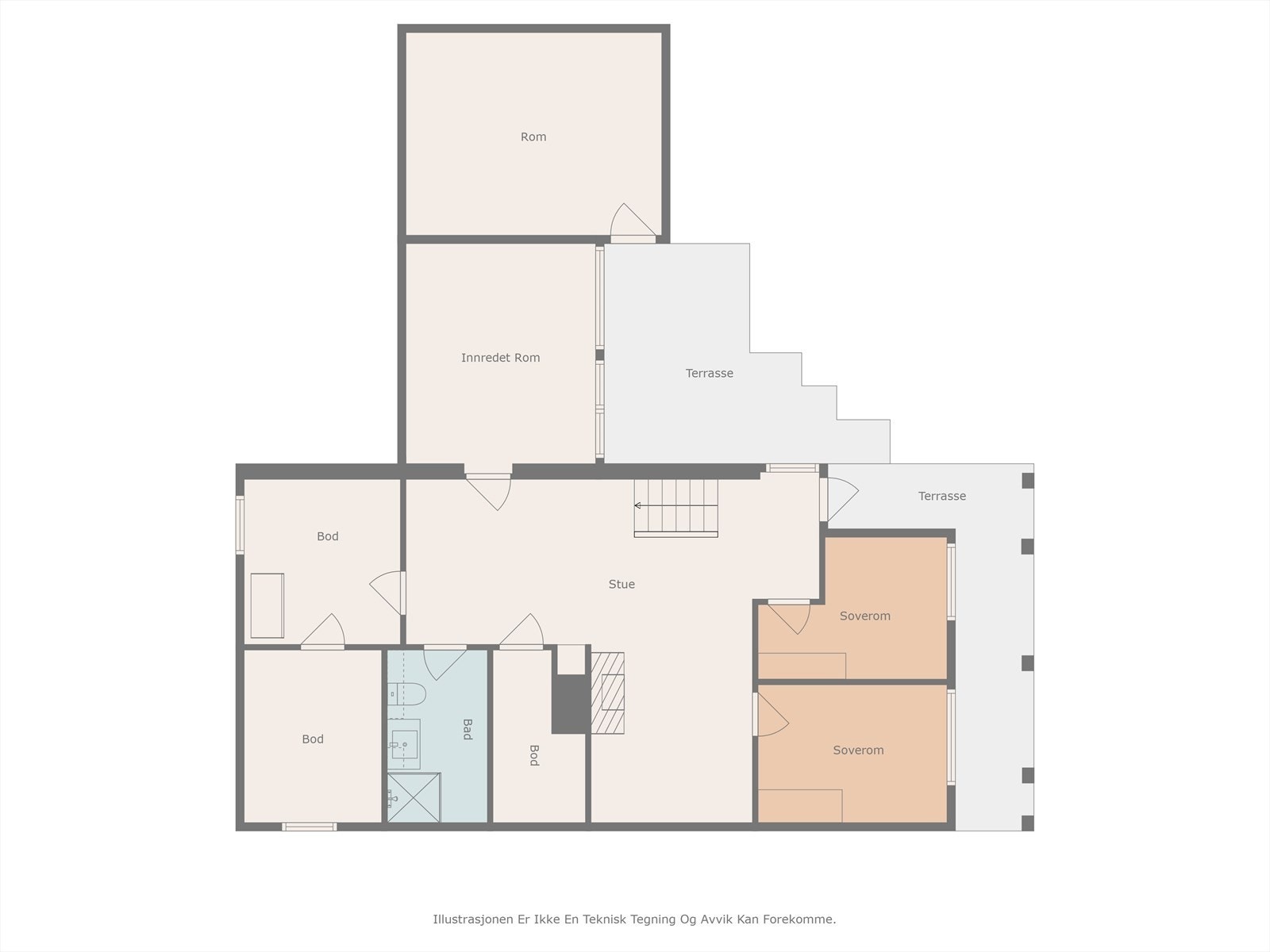 Plantegning - U. etg. Galleribilde