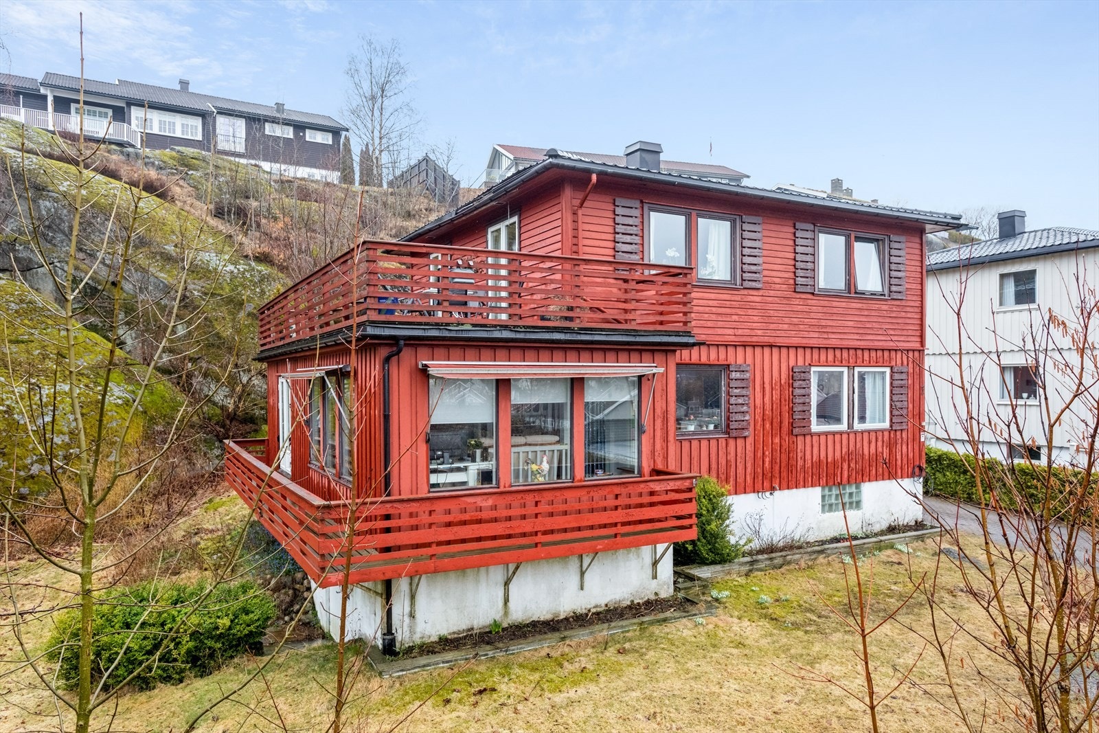 Utvidet 1. etasje og underetasje ca. 1970. Galleribilde