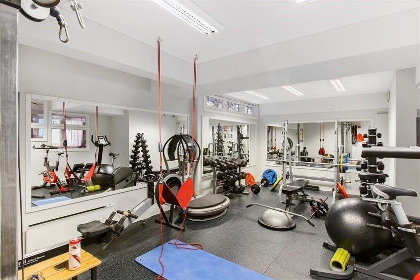 Trimavdelingen består av en gymsal, et apparatrom og et rom med to tredemøller. Galleribilde