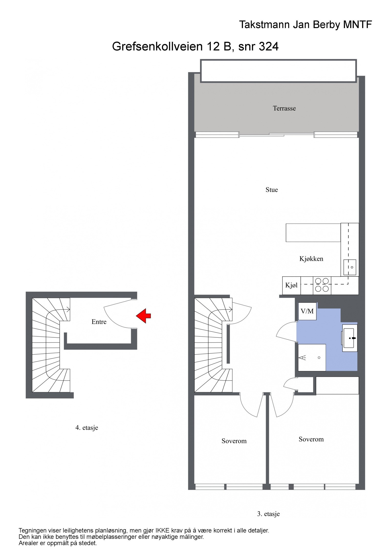 Plantegning - 7. og 8. etasje Galleribilde