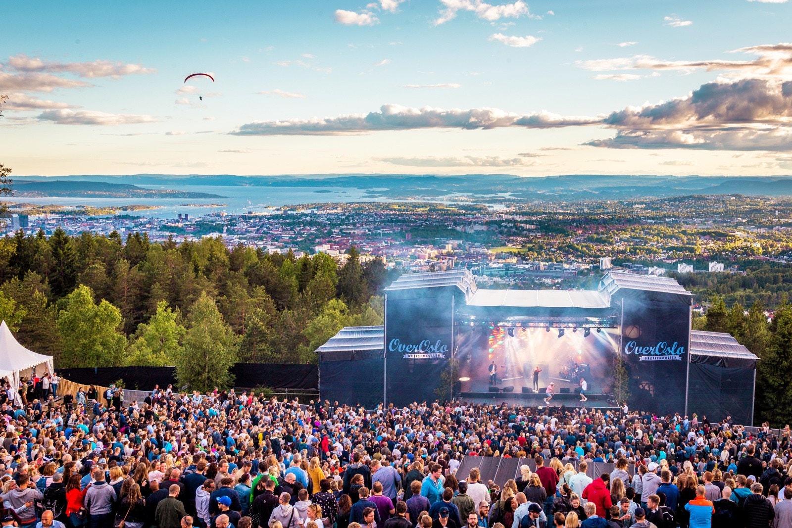 OverOslo festivalen arrangeres årlig på toppen av Grefsenkollen. Galleribilde