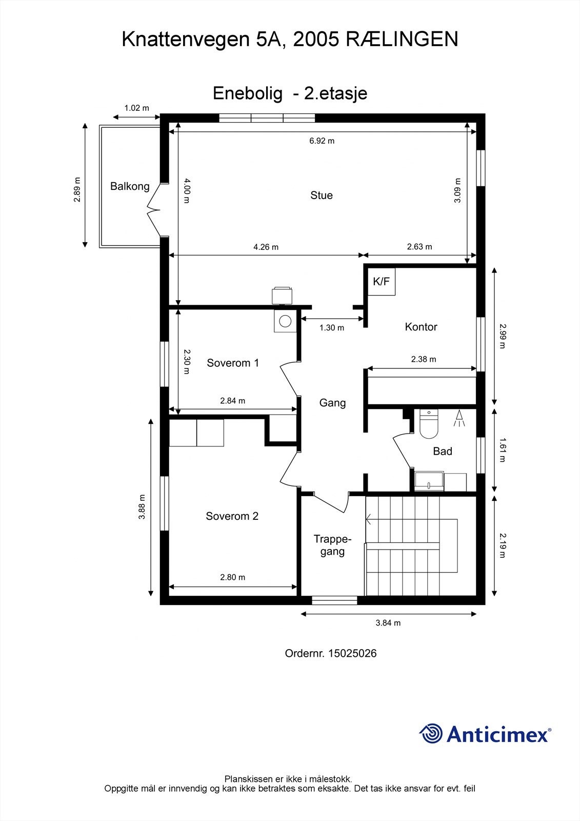 Plantegning 2.etg. Galleribilde