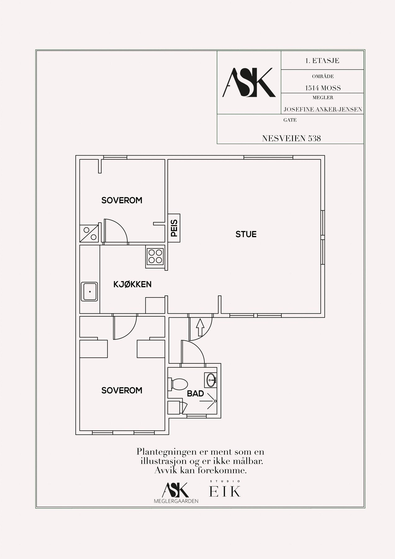 Plantegning. Galleribilde