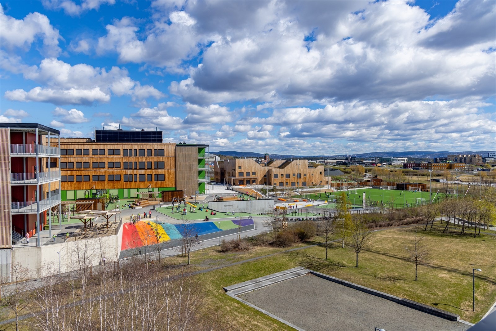 Fra denne siden mot Fornebulandet og innover mot Oslo. Galleribilde
