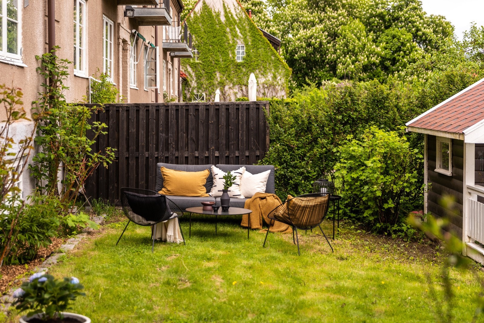 Uteplassene har flere soner Galleribilde