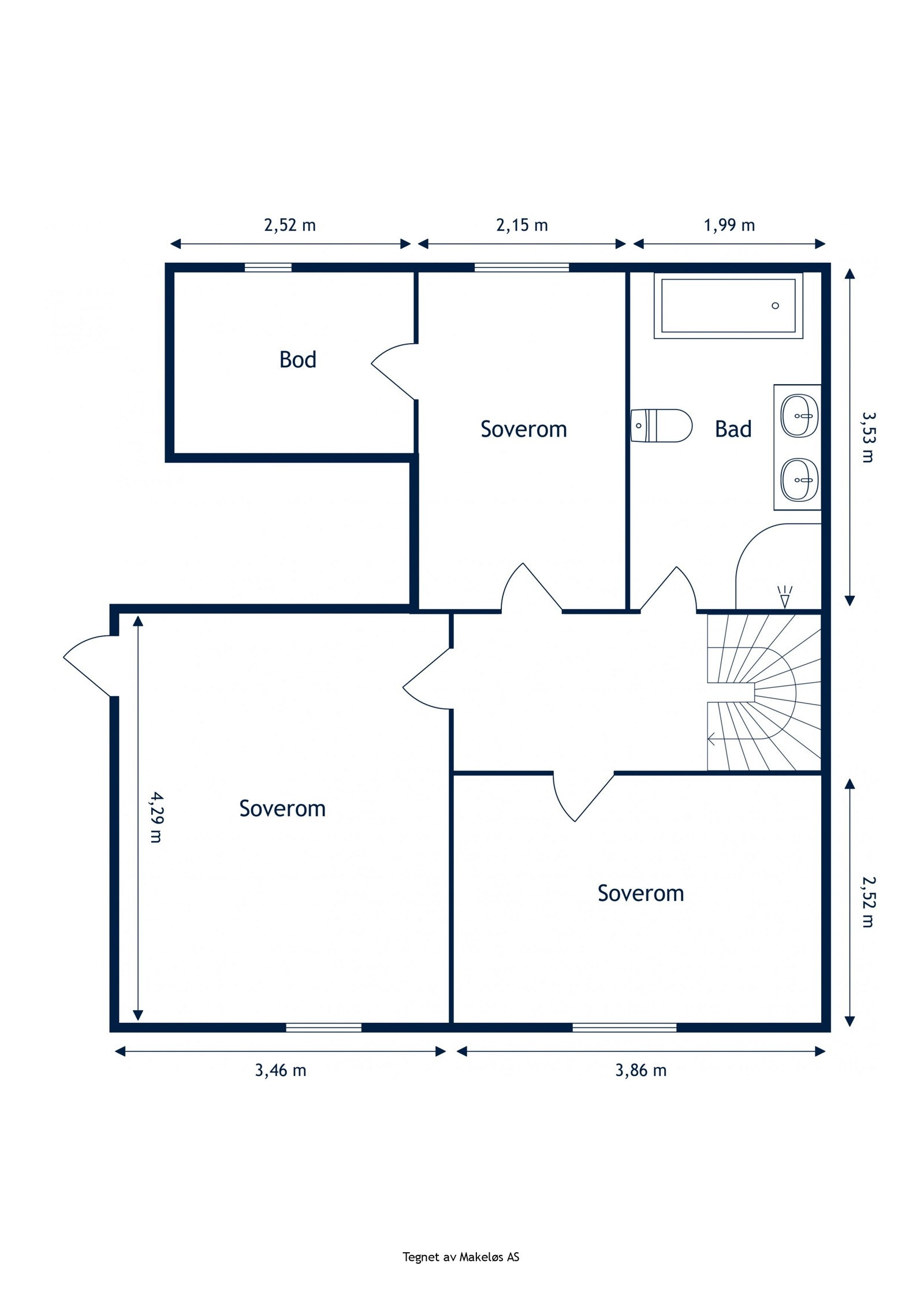 Plantegning kjeller Galleribilde
