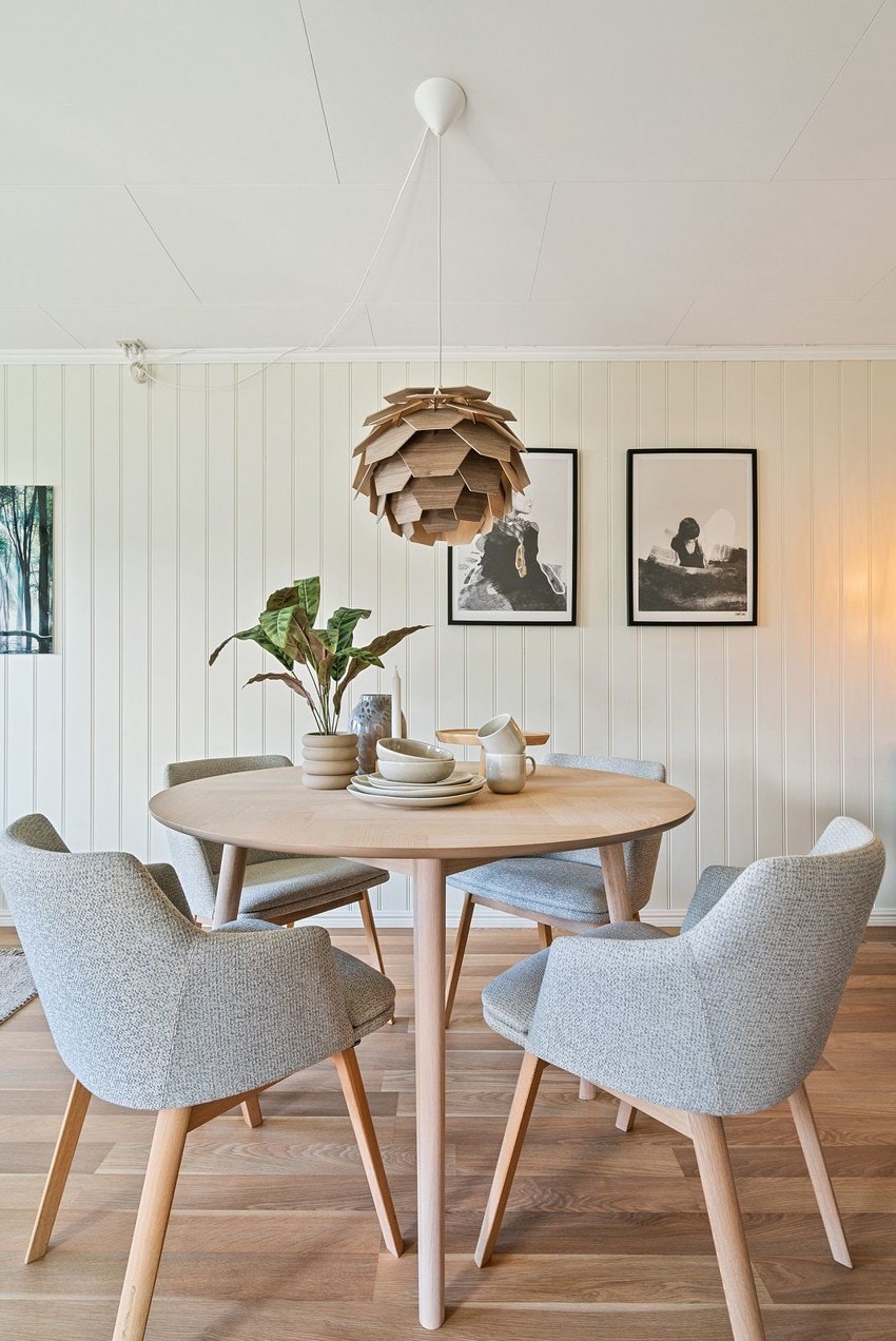 Fin sone for spisestue- her kan man invitere familie og venner til hyggelig lag Galleribilde