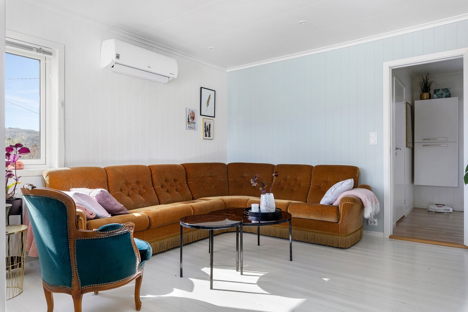 Her er det installert varmepumpe. Galleribilde